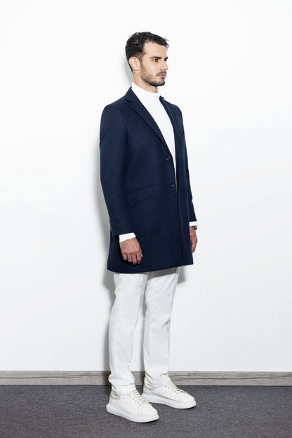 Notched Lapel Deep sea blue Coat