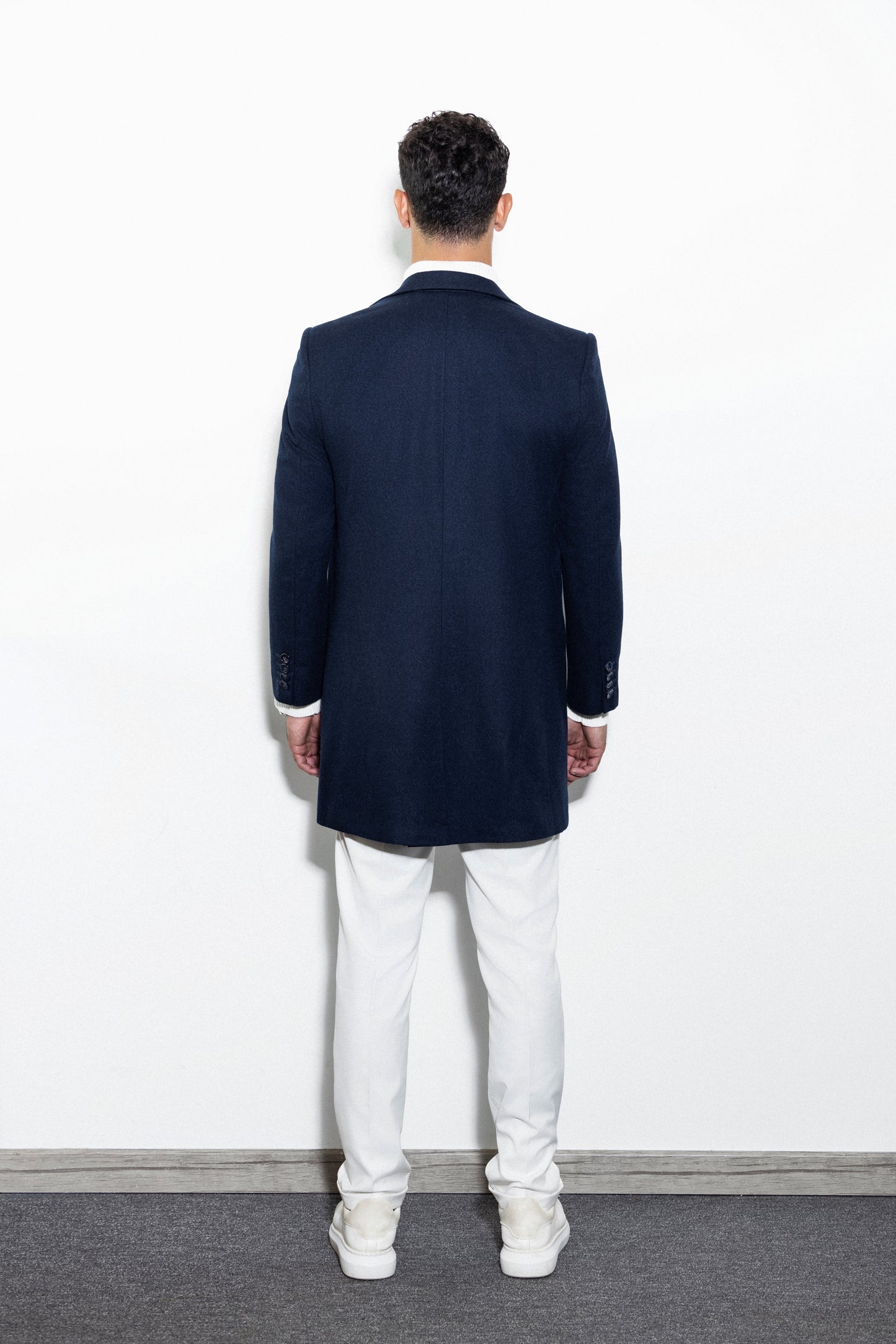 Notched Lapel Deep sea blue Coat